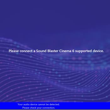 Monster Sound Blaster Cinema 6 Uygulaması Çalışmıyor