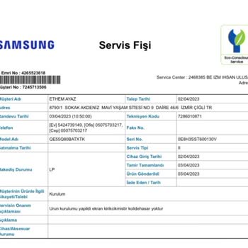 Media Markt Servis Gelip Kurulum Aşamasında Televizyonun Ekranı Kırık Çıktı