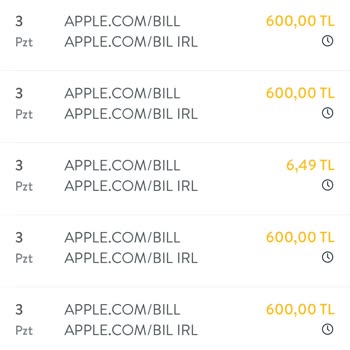 Apple Benden Habersiz Kredi Kartımdan Para Çekmiş