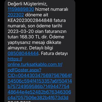 TÜRKSAT Kablo Net İnternet Sorunumu Ve Fatura Şikayetimi Çözemedi