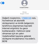 Vodafone Net Firmanın Hatasını Müşteriye Yansıtma