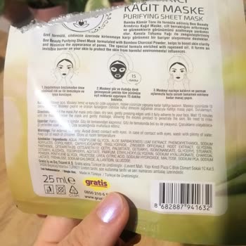 Gratis Bee&Beauty Bamboo Ve Kömür İçerikli Cilt Maskesi Yüzümü Yaktı