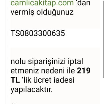 Çamlıca Kitap Evi Para İade Etmiyor 03/04/2023