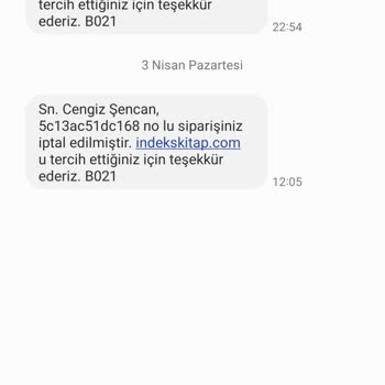 İndeks Kitap Sipariş Tedarik Sorunu