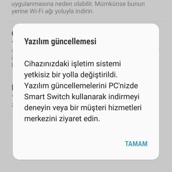 Samsung Telefon Yazılım Güncelleme Ve Yalnızca Acil Arama