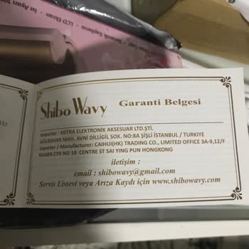 Shibowavy Maşa Ürün İade Sorunu