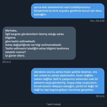Sürat Kargo, Alakamın Kalmadığı Eski Adrese Kargo Gönderiyor
