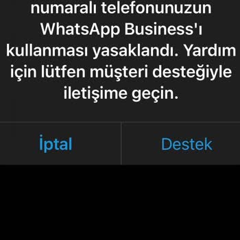 Whatsapp Hesabımı Engelledi