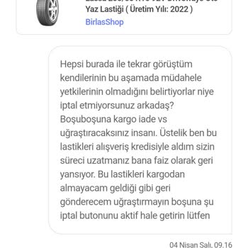 Hepsiburada Sipariş İptal Etmiyor!