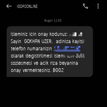 İGDAŞ İznim Ve Bilgim Dışında Şahsım Adına İşlem Yapmaktadır