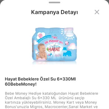 Migros Bebe Money Puanların Kullanılmaması