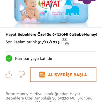 Migros Bebe Money Puanların Kullanılmaması