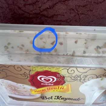 Algida Dondurmada Kıl Çıktı.