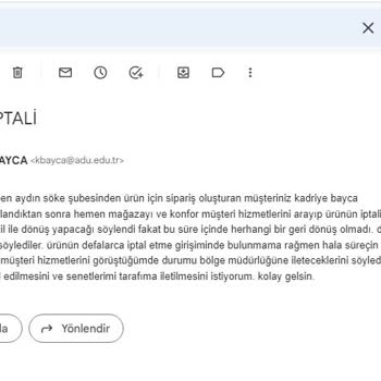 Konfor Mobilya Ürünü İptal Ettirmiyor Zorla