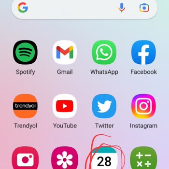 Samsung Telefon S21 Fe Takvim 28 De Takılı Kaldı