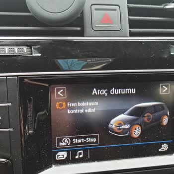 Volkswagen Balata Kontrolü Yapılmış Araçta "balata Kontrolü İçin Servise Gidin! "