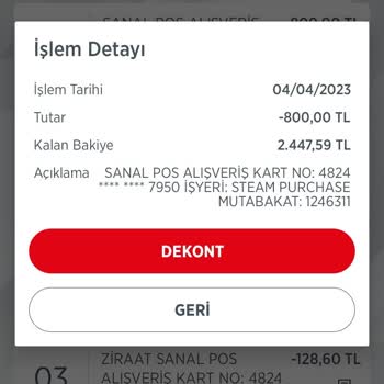 Steam İznim Olmadan Kartımdan Para Çekilmesi