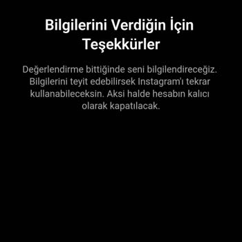 Instagram Hesabımın Askıya Alınması
