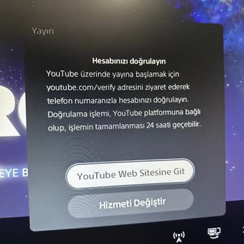 PS5 Youtube.com Canlı Yayın Sorunu