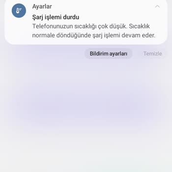 Samsung Telefon Düşük Pil Sıcaklığı Uyarısı Sorunu