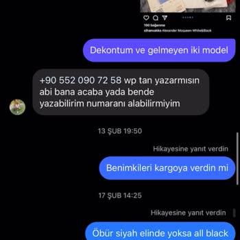 Cihanvakko (Instagram) Cihanvakko Instagram Hesabı Üzerinden Aldığım Ayakkabılar Gelmiyor
