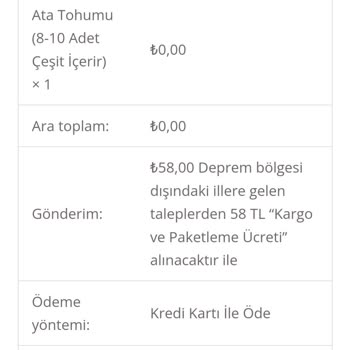 Atatohumu.org Atatohum.org Kargoyu Göndermedi.