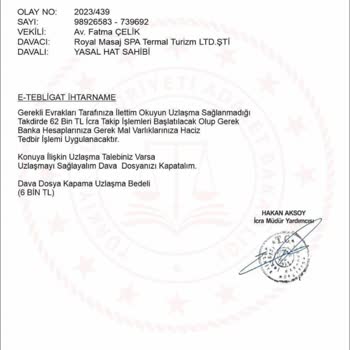 Royal Spa & Masaj Salonu Royal Masaj Salonu Tehdidi