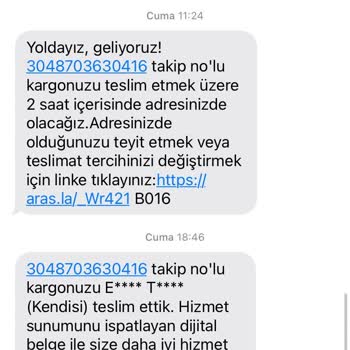 Aras Kargo Kargo Teslim Sorunu