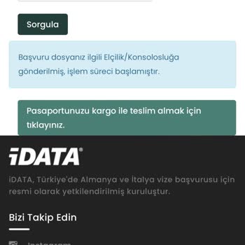 İData Vize Sonucu Gecikmesi