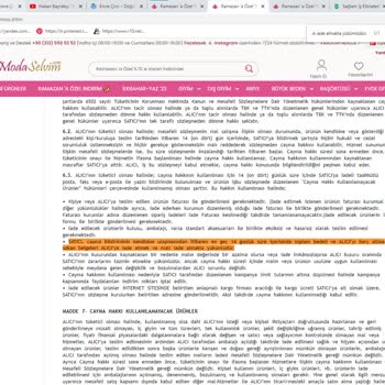 Modaselvim Kargo Ücretini Kendi Sözleşmesinde Yazılan Şeylere Rağmen Ödemiyor.