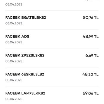 Facebook Kredi Kartımdan İzinsiz Para Çekimi.