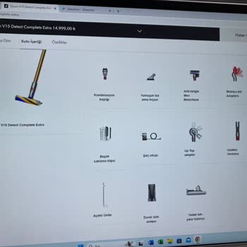 Dyson V15 Extra Eksik Ve Farklı Parça