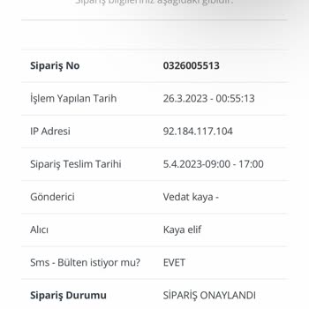 Ciceksatis.com Çiçek Sipariş Sorunu