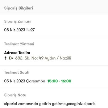 Cepte Şok Ürün Tesliminin Yapılmaması