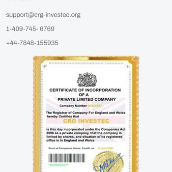 Crg-investec.org Yatırım Şirketi Paramı İade Etmiyor