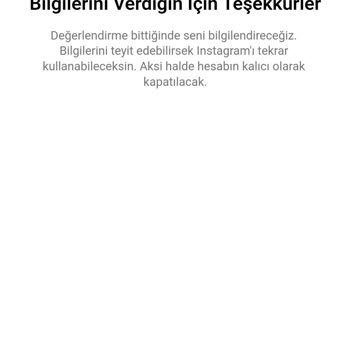 Instagram Hesabım İncelemeye Alındı