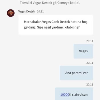 Vegas Casino Paramı Vermediler 10000