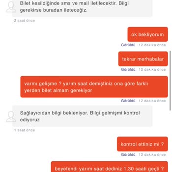 Turna.com Biletlendirme Yapılmayıp Paranın Çekilmesi