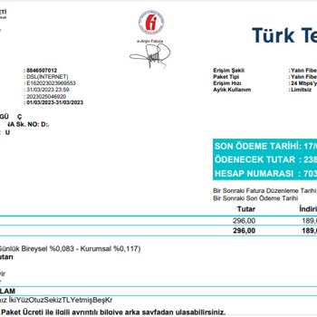 Türk Telekom Müşteriyi Aldatma, Haksız Yere Gecikme Faizi Adıyla Hizmet Kapatma