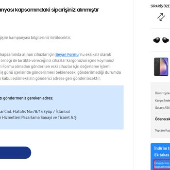 Samsung Telefon Asılsız Satış Politikası