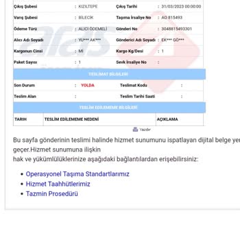 Aras Kargo Kalitesiz Hizmeti ,umursamazlığı