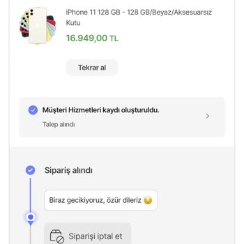 Hepsiburada İphone 11 Kargoya Vermiyor