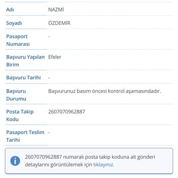Nüfus ve Vatandaşlık İşleri Pasaportum 4 Aydır Gelmiyor