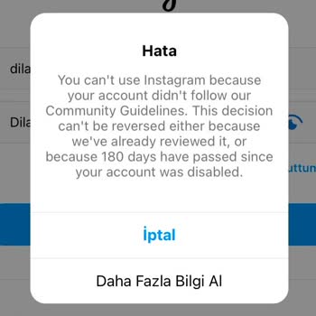 Instagram Hesabım Durduk Yere Kapatıldı
