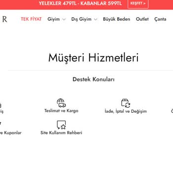 Tekbir Giyim İnternet Sitesi Alışverişimde Ürün İadesi Yapamıyorum.