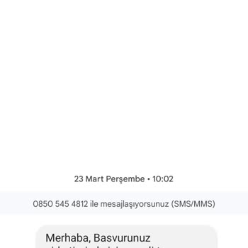 0850 545 48 12 Gelen Mesaj Hk