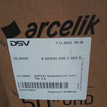 Aldığımız Arçelik Marka TV Teşhir Ürün Çıktı.