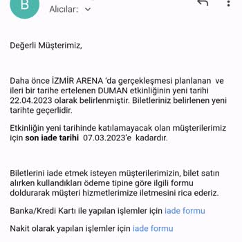 Biletix Duman İzmir Konseri 22.04.2023