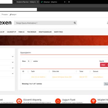 Playexen.com 8 Gündür Teslim Edilmeyen 486 TL Değerindeki E-pin