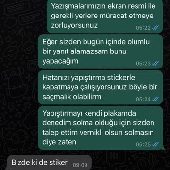 Appplaka2021 Siparişimin Yanlış Teslim Edilmesi Ve Yanlışlığın Düzeltilmemesi